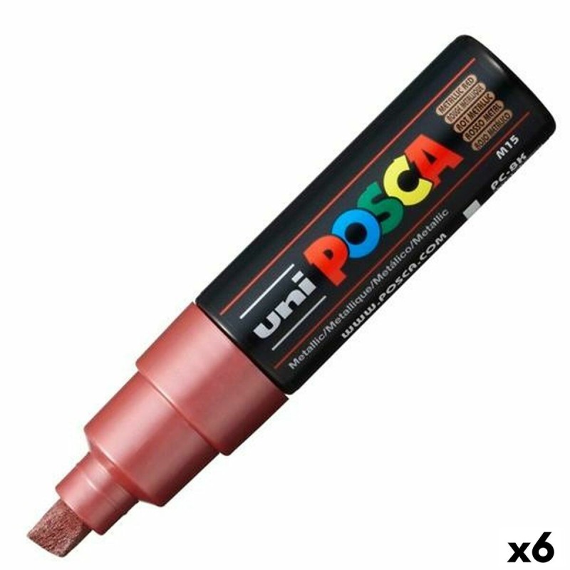 Feutres POSCA PC-8K Metallic Rouge 6 Unités - Acheter à 21,80 € seulement chez Collector's Boutique