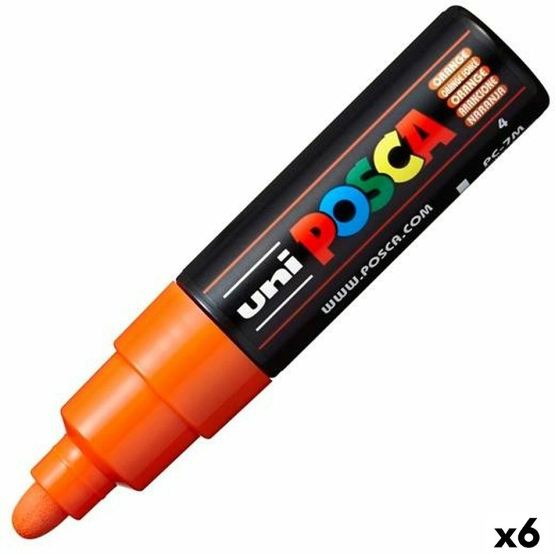 Feutres POSCA PC-7M Orange 6 Unités - Acheter à 21,80 € seulement chez Collector's Boutique