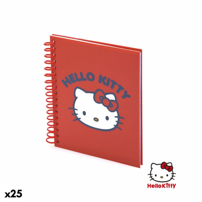 Cahier à Spirale Hello Kitty 147264 (25 Unités) - Acheter à 11,18 € seulement chez Collector's Boutique