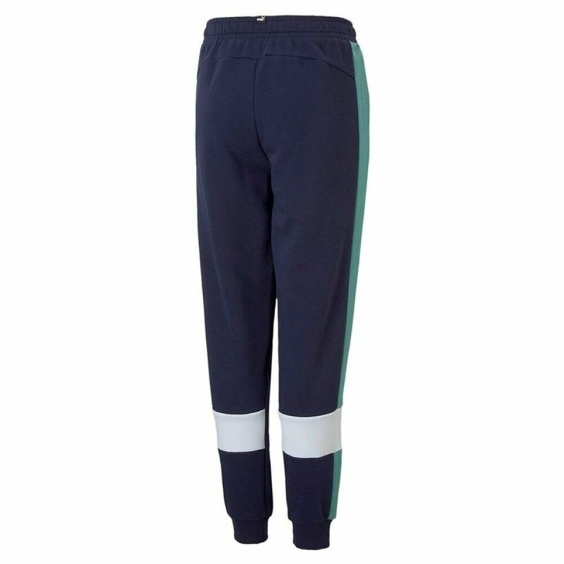 Pantalons de Survêtement pour Enfants Puma Essential+ Colorblock B Bleu foncé - Acheter à 28,04 € seulement chez Collector's Bou