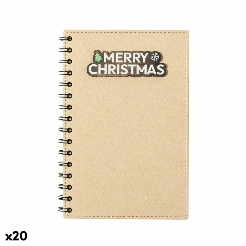 Cahier à Spirale 142700 Noël Naturel Rayures (20 Unités) - Acheter à 59,84 € seulement chez Collector's Boutique