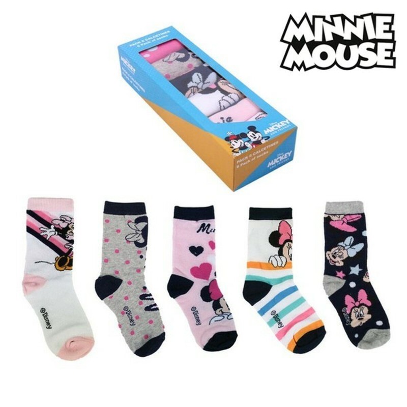 Chaussettes Minnie Mouse (5 paires) Multicouleur - Acheter à 11,38 € seulement chez Collector's Boutique