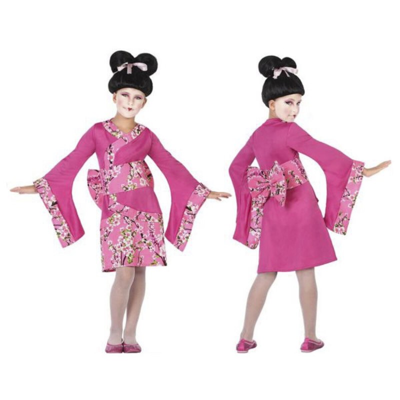 Déguisement pour Enfants Geisha Rose fuchsia (3 Pcs) - Acheter à 20,45 € seulement chez Collector's Boutique