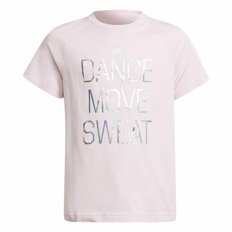 T shirt à manches courtes Enfant Adidas Dance Metallic-Print Rose - Acheter à 25,32 € seulement chez Collector's Boutique