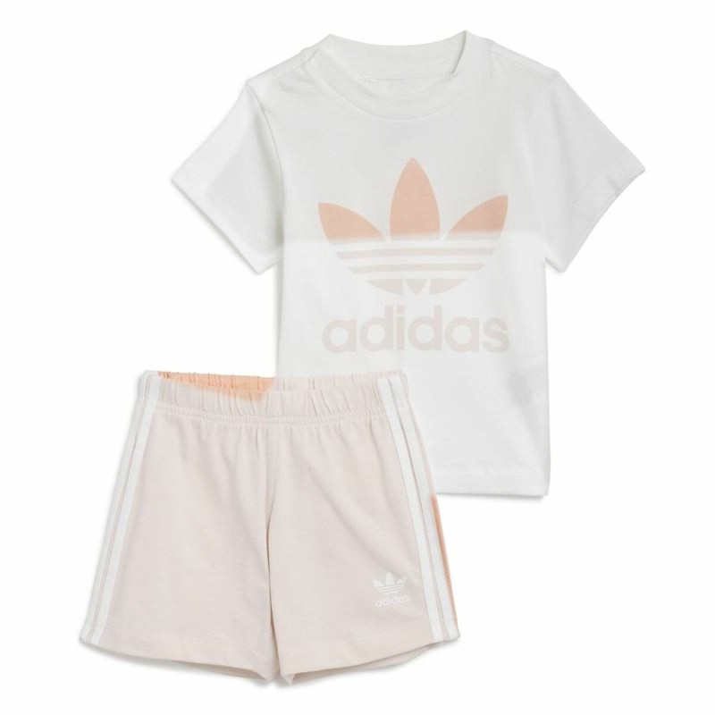 Ensemble de Sport pour Enfants Adidas Trifolio Blanc - Acheter à 25,84 € seulement chez Collector's Boutique