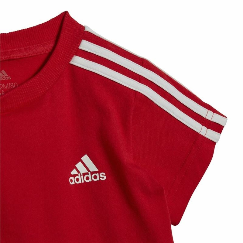 Ensemble de Sport pour Bébé Adidas Three Stripes Rouge - Acheter à 26,86 € seulement chez Collector's Boutique