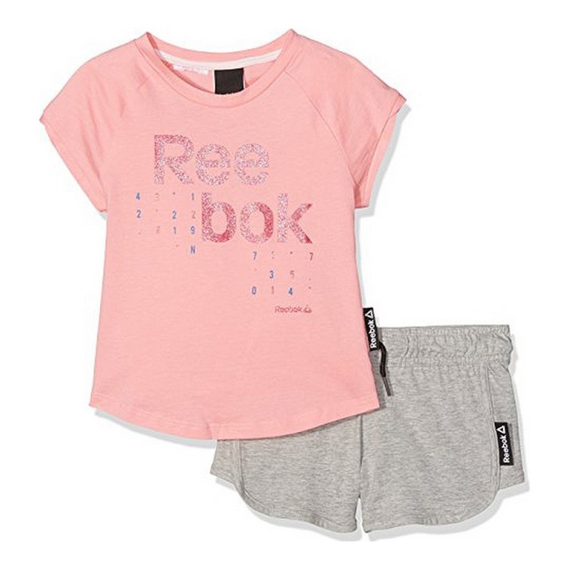 Ensemble de Sport pour Enfants Reebok G ES SS BK4374 Rose - Acheter à 24,68 € seulement chez Collector's Boutique