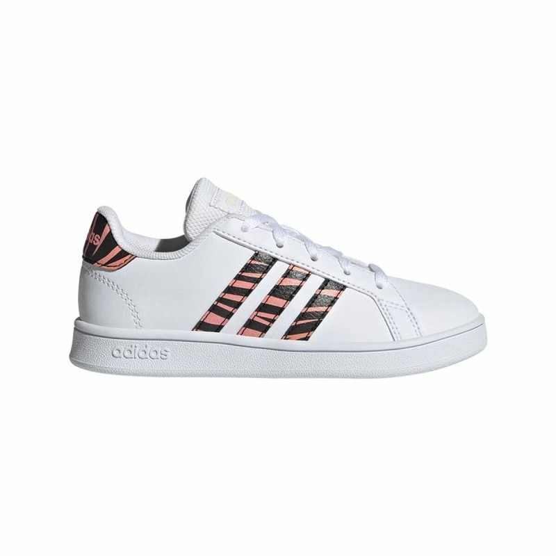 Chaussures de Sport pour Enfants Adidas Grand Court Print Blanc - Acheter à 30,76 € seulement chez Collector's Boutique