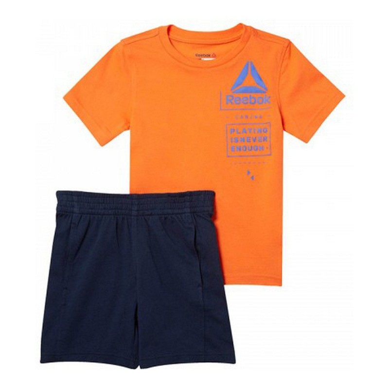 Ensemble de Sport pour Enfants B ES SS Reebok CF4287 Orange - Acheter à 28,18 € seulement chez Collector's Boutique