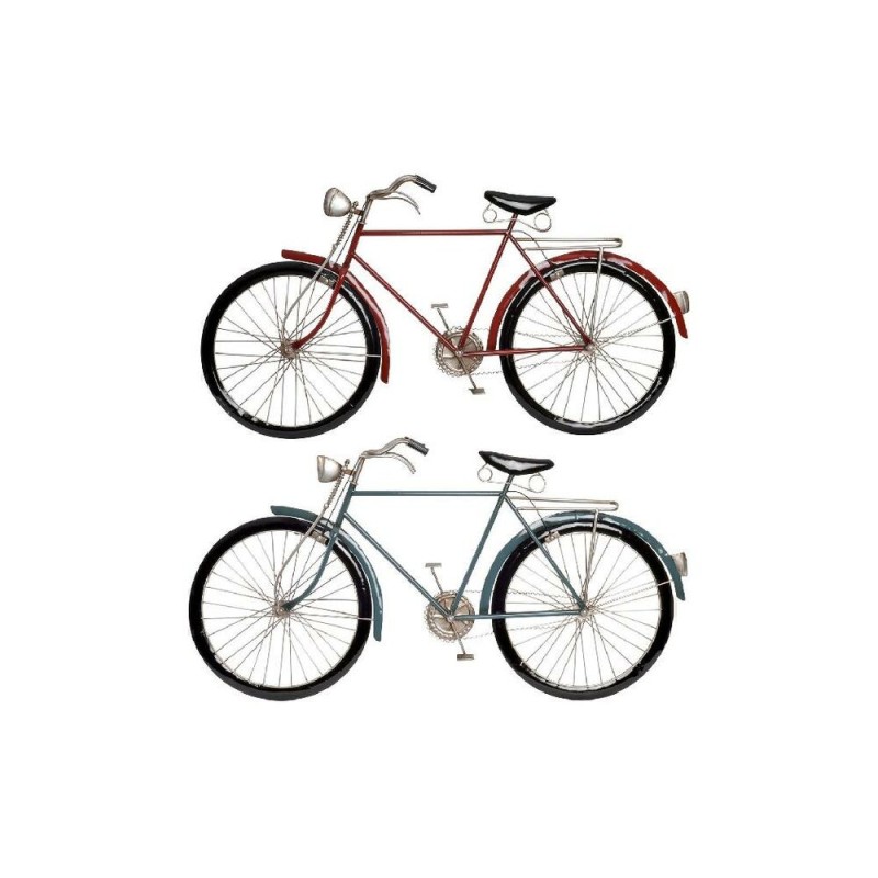 Décoration murale DKD Home Decor Métal Bicyclette (2 pcs) (90 x 5 x 48 cm) - Acheter à 101,95 € seulement chez Collector's Bouti