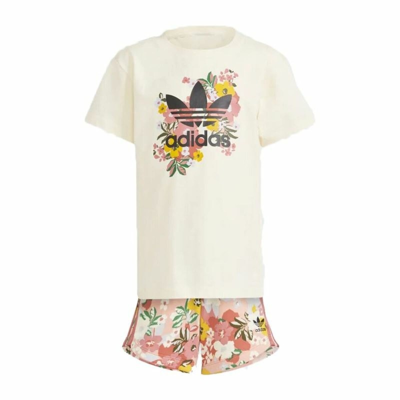 Ensemble de Sport pour Enfants Adidas Studio London FloralBeige - Acheter à 37,42 € seulement chez Collector's Boutique