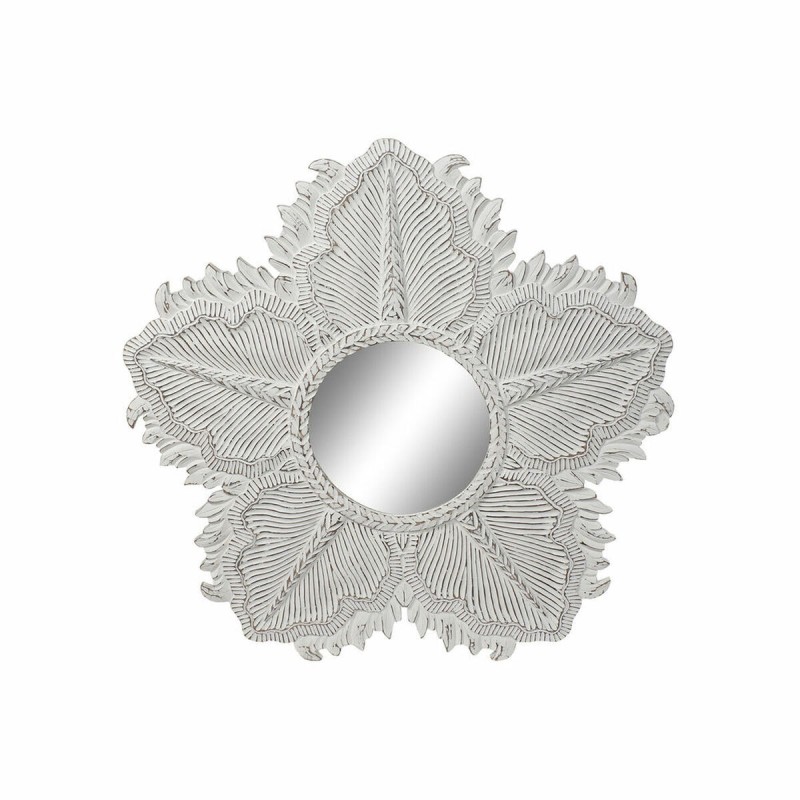 Miroir mural DKD Home Decor Blanc Bois MDF Volets (112 x 2.5 x 112 cm) - Acheter à 209,82 € seulement chez Collector's Boutique