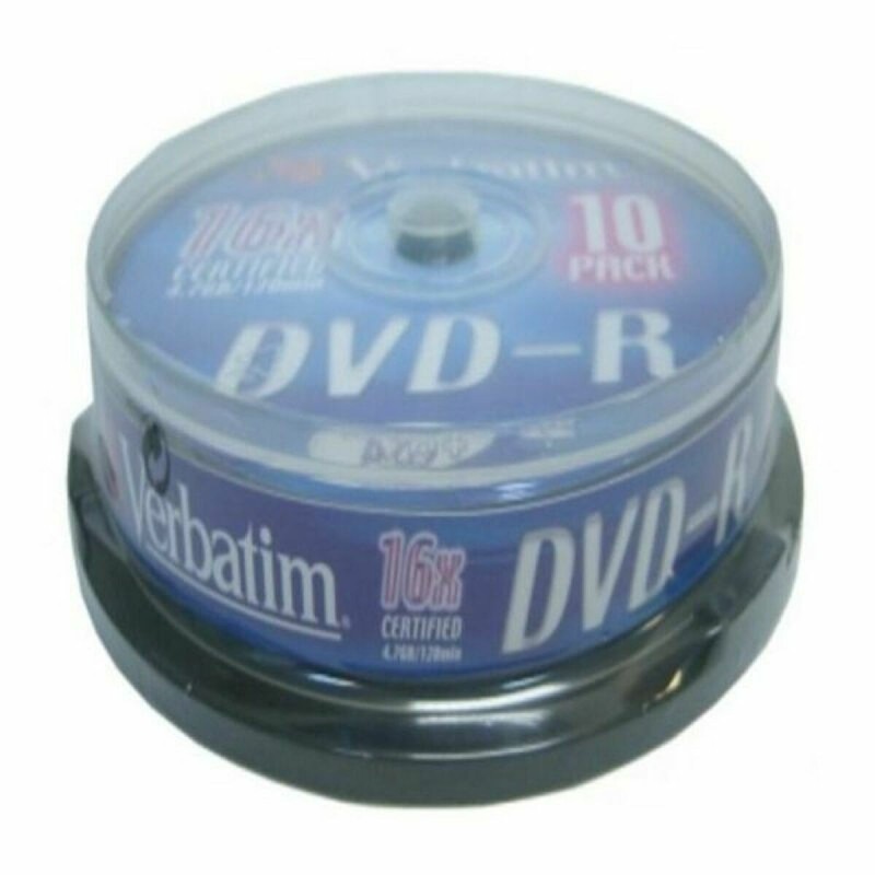 DVD-R Verbatim 43523 16x 10 pcs - Acheter à 8,41 € seulement chez Collector's Boutique