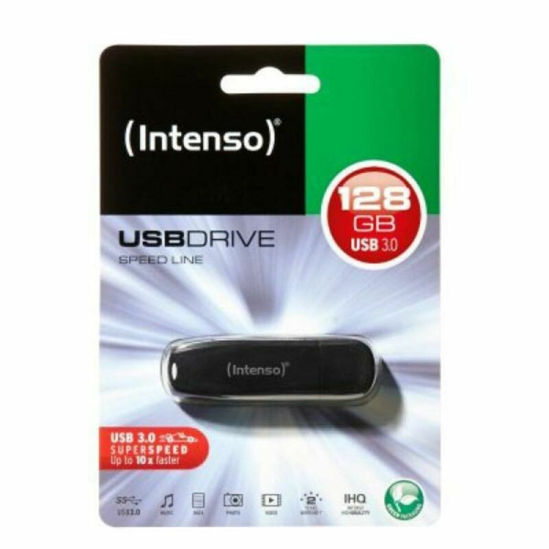 Clé USB INTENSO Speed Line USB 3.0 128 GB Noir 128 GB Clé USB - Acheter à 9,90 € seulement chez Collector's Boutique