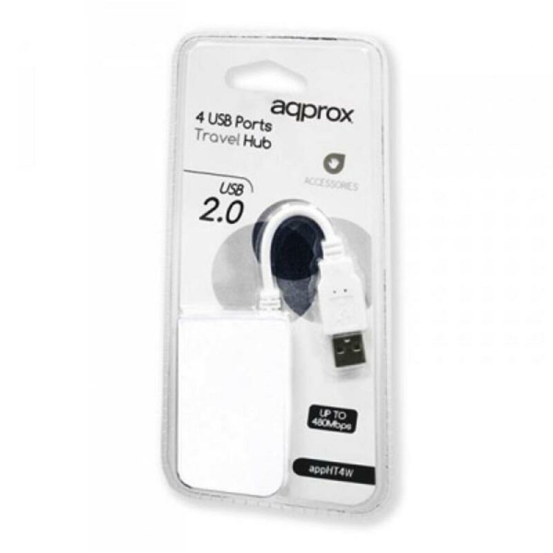 Hub USB 4 Ports approx! APPHT4W USB 2.0 Blanc - Acheter à 7,42 € seulement chez Collector's Boutique