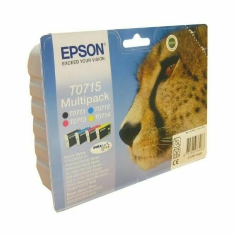 Cartouche d'encre originale Epson Multipack T0715 Jaune Noir Cyan Magenta - Acheter à 54,68 € seulement chez Collector's Boutiqu