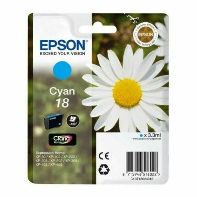 Cartouche d'encre originale Epson T1802 Cyan - Acheter à 11,63 € seulement chez Collector's Boutique