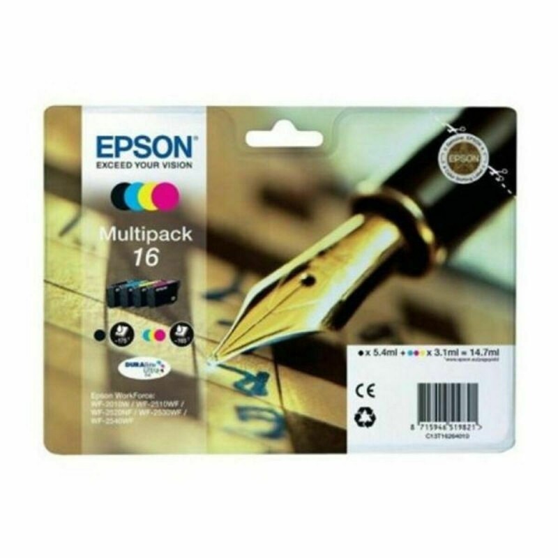 Cartouche d'Encre Compatible Epson Multipack T16 Jaune Noir Cyan Magenta - Acheter à 48,77 € seulement chez Collector's Boutique