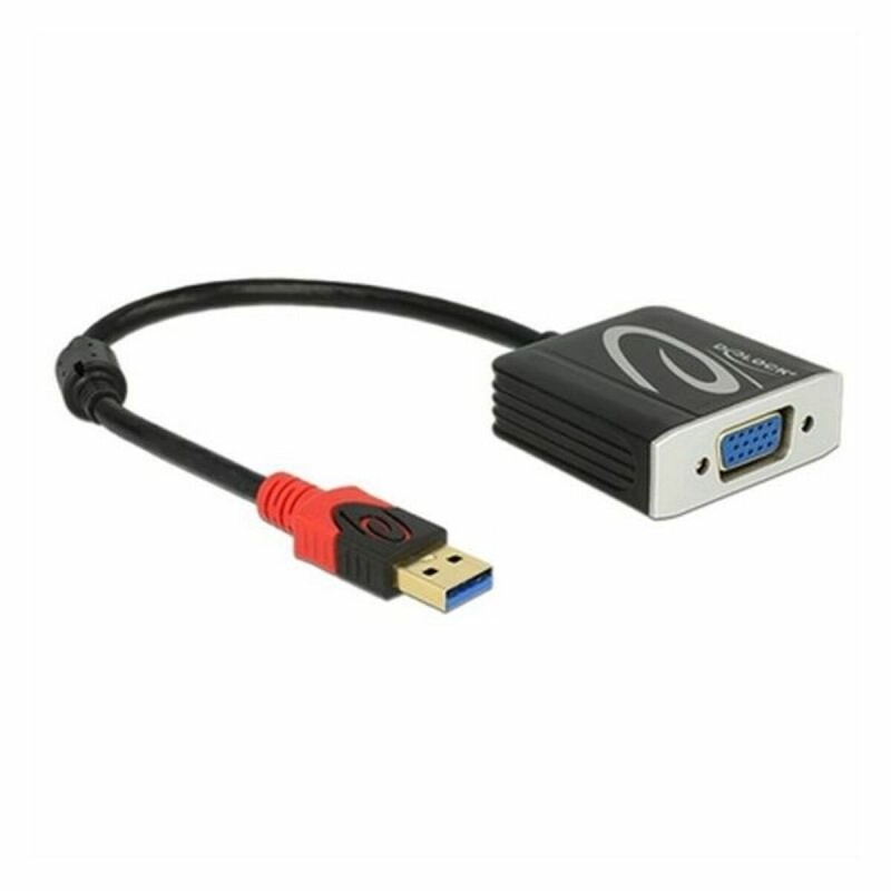 Adaptateur USB 3.0 vers VGA DELOCK 62738 20 cm Noir - Acheter à 35,81 € seulement chez Collector's Boutique