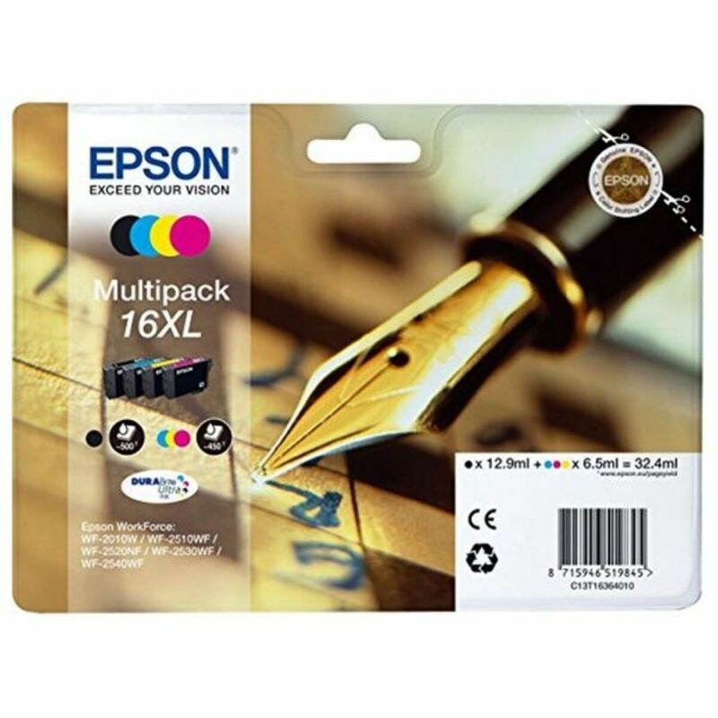 Cartouche d'Encre Compatible Epson T16XL Noir Cyan Magenta Jaune - Acheter à 80,10 € seulement chez Collector's Boutique