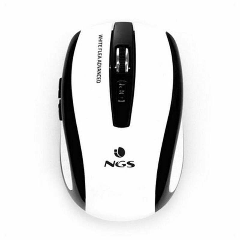 Souris Optique Sans Fil NGS White Flea Advanced 800/1600 dpi Blanc/Noir - Acheter à 9,86 € seulement chez Collector's Boutique