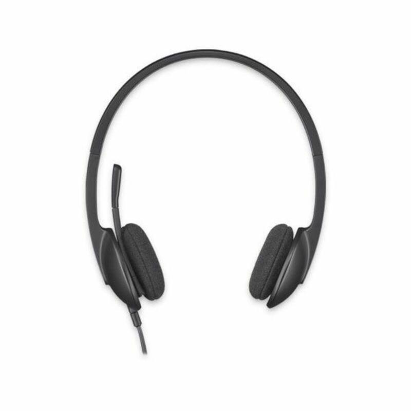 Casques avec Microphone Logitech H340 USB 1,8 m Noir - Acheter à 31,56 € seulement chez Collector's Boutique