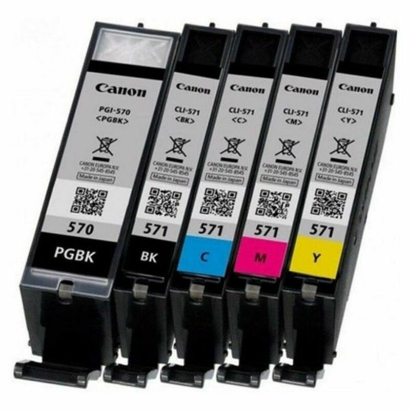 Cartouche d'Encre Compatible Canon PGI570/CLI571 Jaune Noir Cyan Magenta (5 pcs) - Acheter à 59,62 € seulement chez Collector's 