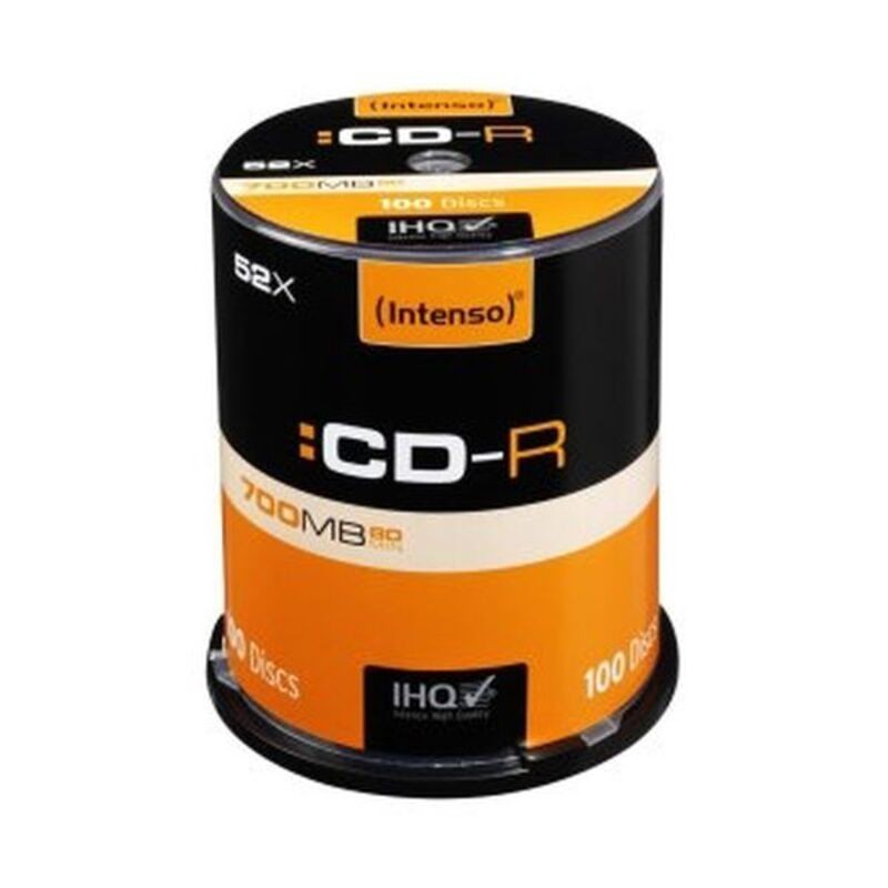 CD-R INTENSO 1001126 52x 700 MB (100 uds) - Acheter à 33,56 € seulement chez Collector's Boutique