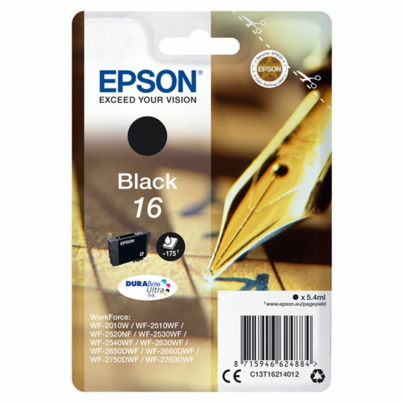 Cartouche d'Encre Compatible Epson T1621 Noir - Acheter à 16,86 € seulement chez Collector's Boutique