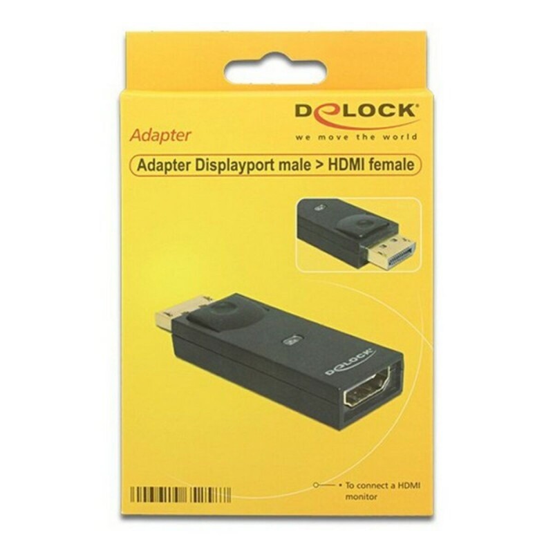 Adaptateur DisplayPort vers HDMI DELOCK 65258 Noir - Acheter à 14,08 € seulement chez Collector's Boutique