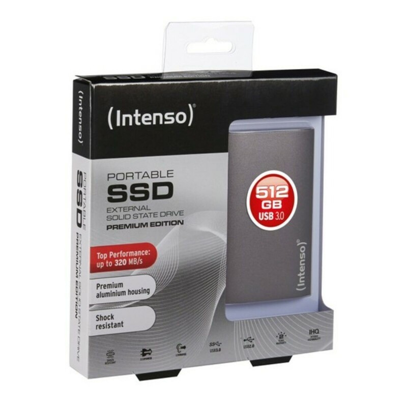 Disque Dur Externe INTENSO 3823450 SSD 512 GB Anthracite - Acheter à 54,16 € seulement chez Collector's Boutique