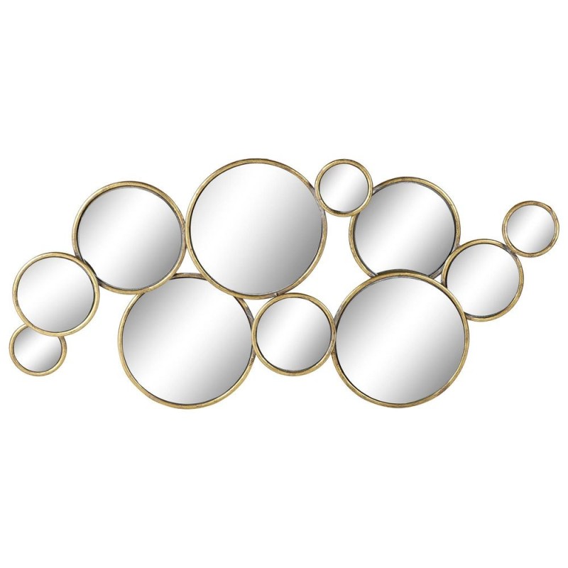 Miroir DKD Home Decor Métal Cercles Doré (101 x 5 x 46 cm) - Acheter à 72,84 € seulement chez Collector's Boutique