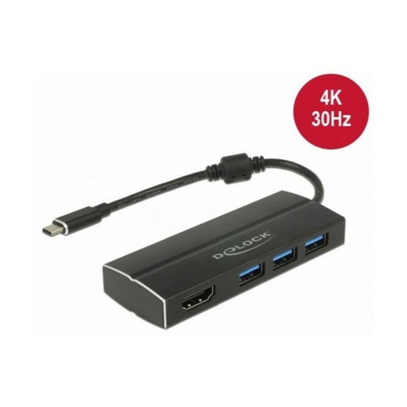 Adaptateur USB C vers HDMI DELOCK 63931 4K Noir - Acheter à 49,81 € seulement chez Collector's Boutique