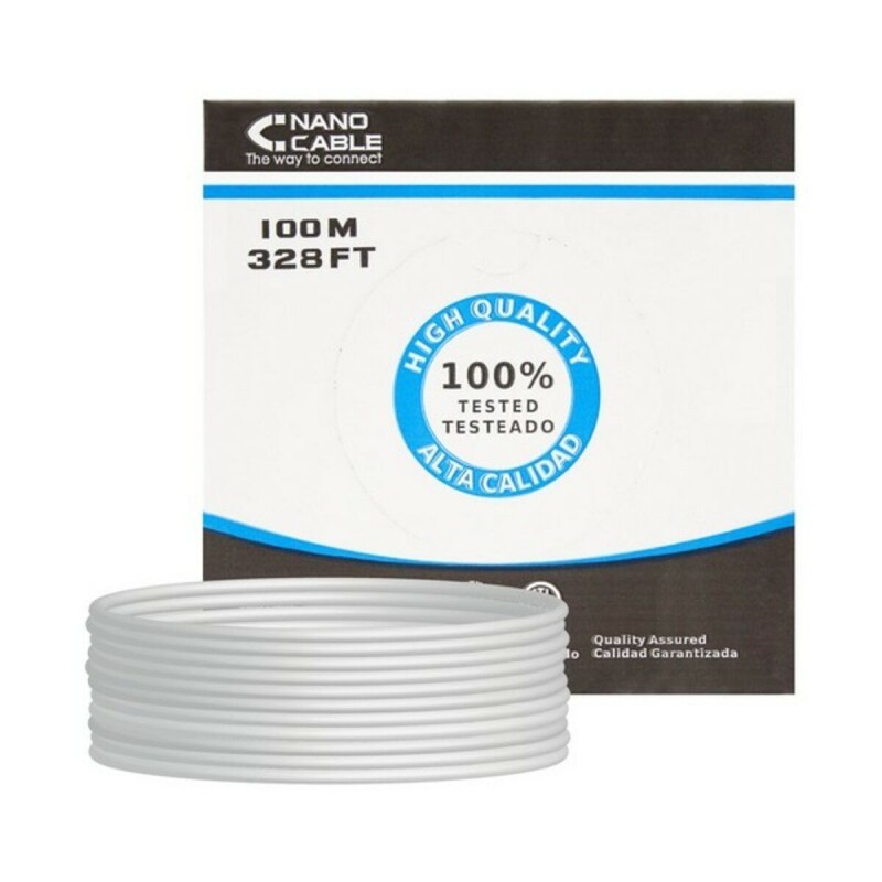 Câble RJ45 Catégorie 5e UTP NANOCABLE 10.20.0302-FLEX Gris (100 M) - Acheter à 33,14 € seulement chez Collector's Boutique