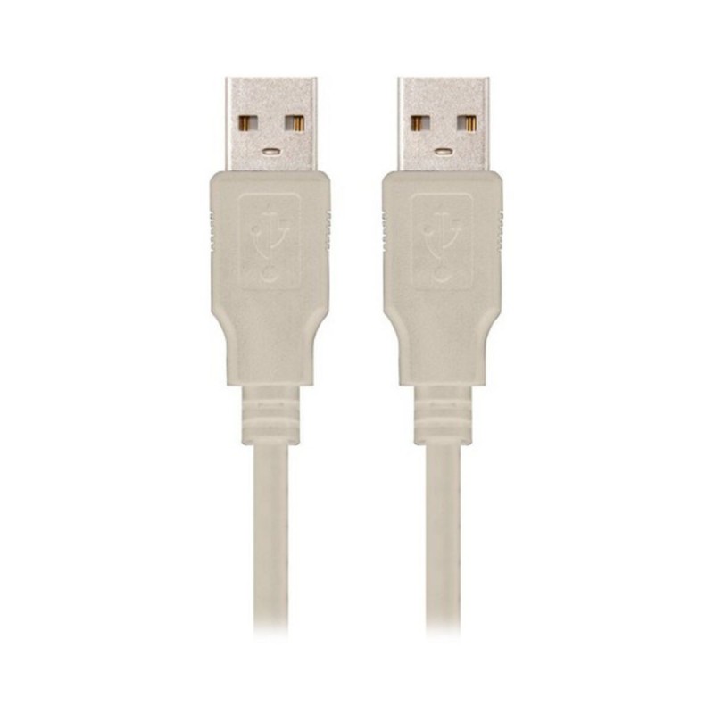 Câble USB 2.0 NANOCABLE 10.01.0303 Beige (2 m) - Acheter à 1,86 € seulement chez Collector's Boutique