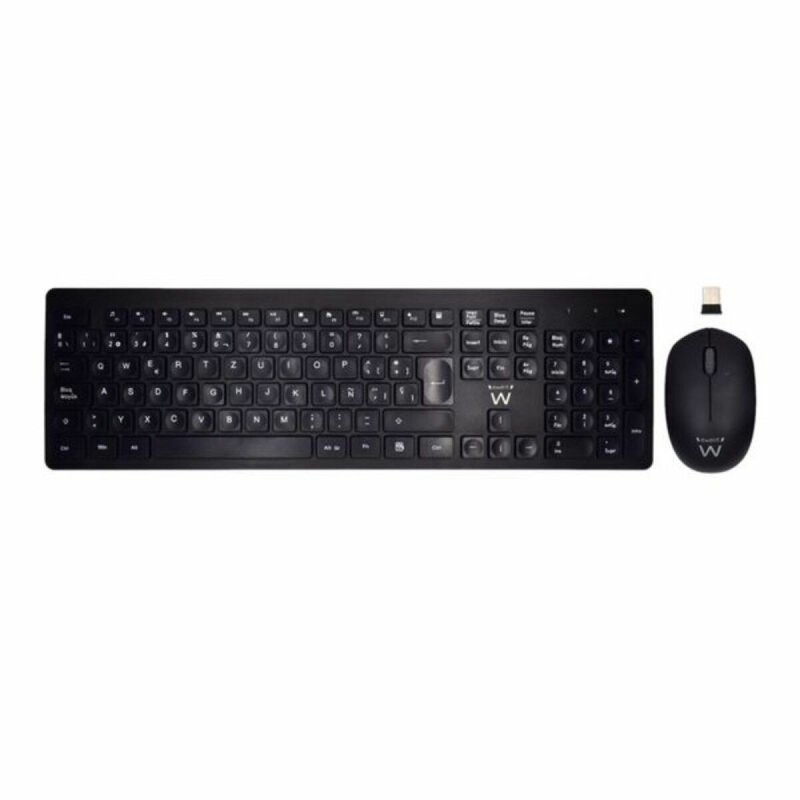 Clavier et souris sans fil Ewent EW3256 2.4 GHz Noir - Acheter à 17,27 € seulement chez Collector's Boutique