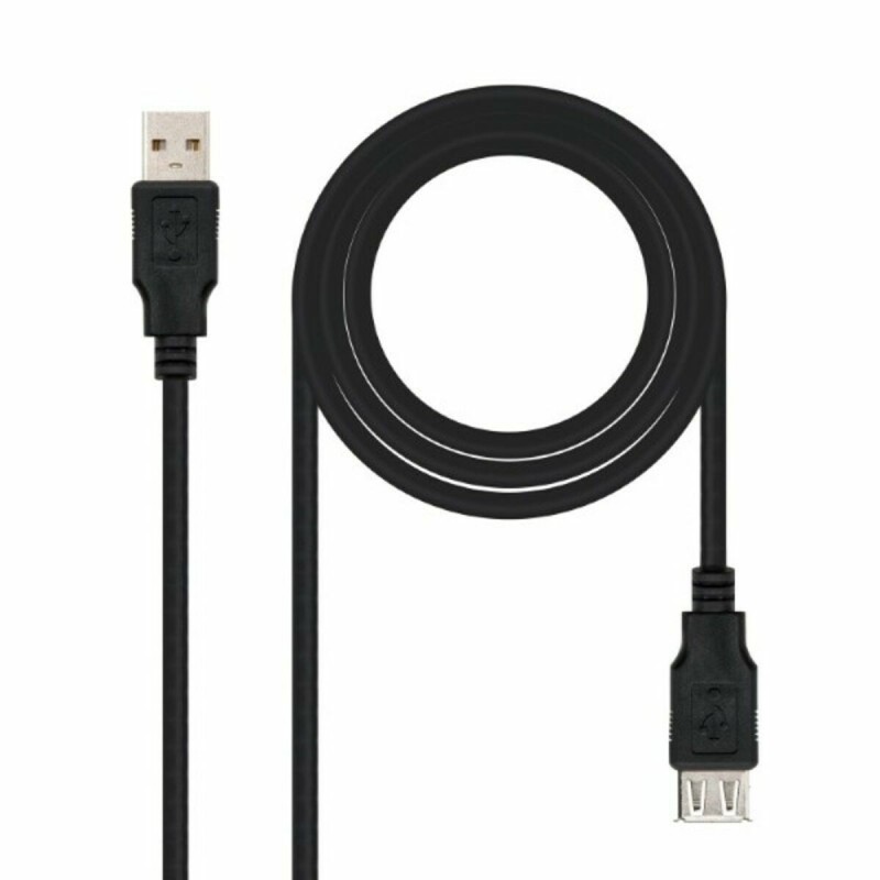 Câble USB 2.0 NANOCABLE 10.01.0202-BK 1 m Noir Beige - Acheter à 1,26 € seulement chez Collector's Boutique