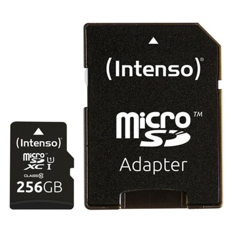 Carte Mémoire Micro SD avec Adaptateur INTENSO 3423492 256 GB Noir - Acheter à 23,02 € seulement chez Collector's Boutique