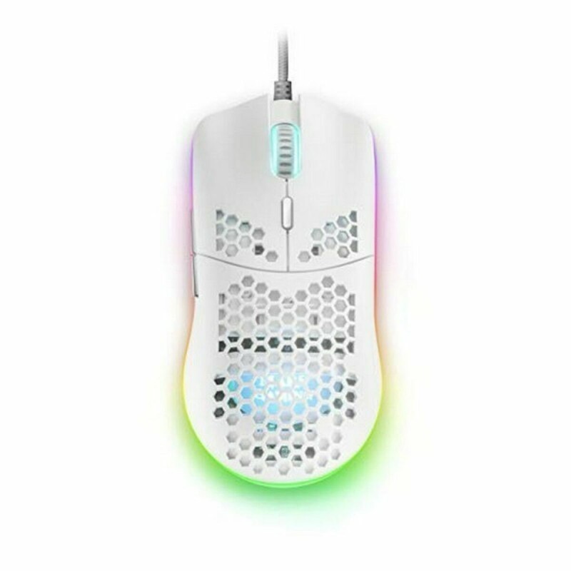 Souris Gaming avec LED Mars Gaming MMAXW 220 ips 12400 dpi Blanc - Acheter à 23,17 € seulement chez Collector's Boutique