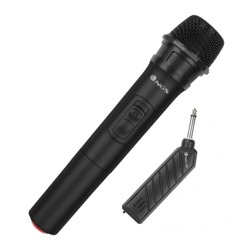 Microphone Karaoké NGS Singer Air 261.8 MHz 400 mAh Noir - Acheter à 32,50 € seulement chez Collector's Boutique