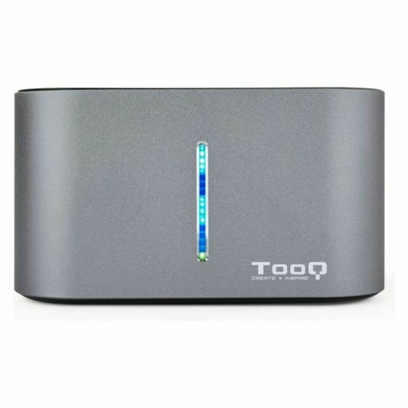 Dock Station Dual TooQ TQDS-805G 2.5"-3.5" HDD/SSD SATA USB 3.0 Gris - Acheter à 39,23 € seulement chez Collector's Boutique