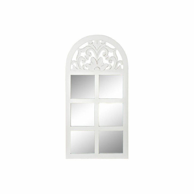 Miroir mural DKD Home Decor Verre Fenêtres Blanc Bois MDF (81 x 2,5 x 162,5 cm) - Acheter à 170,33 € seulement chez Collector's 