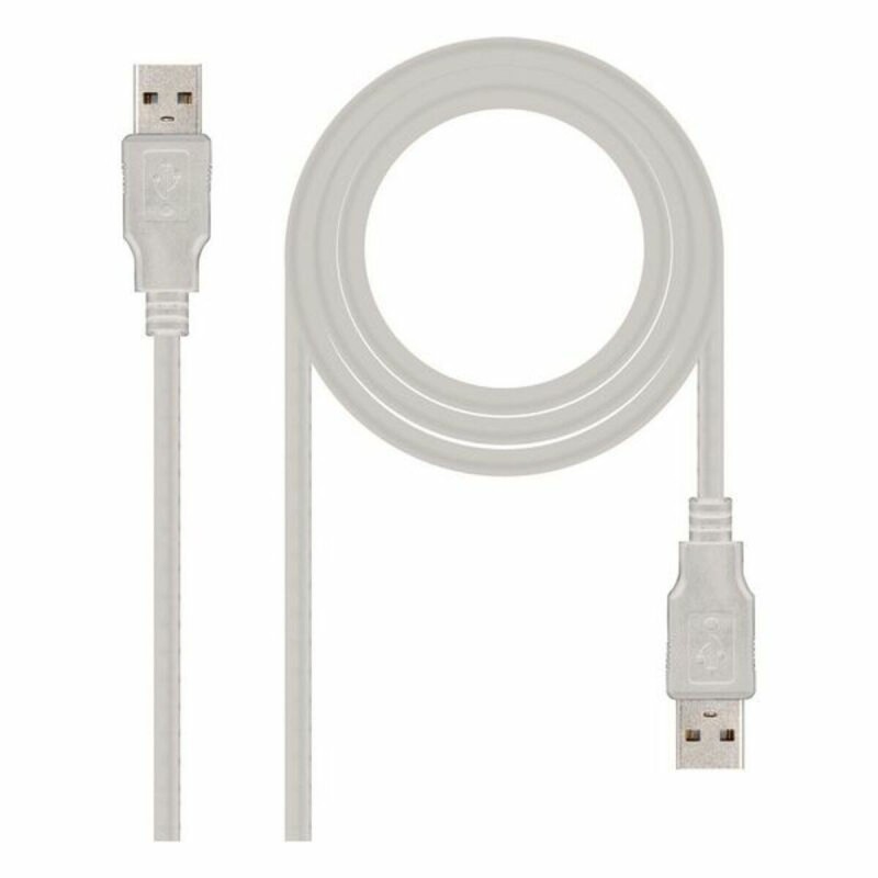 Câble USB NANOCABLE 10.01.0302 Beige 1 m - Acheter à 1,34 € seulement chez Collector's Boutique