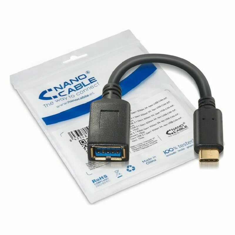 Câble USB 3.1 NANOCABLE 10.01.4201 Noir - Acheter à 6,12 € seulement chez Collector's Boutique