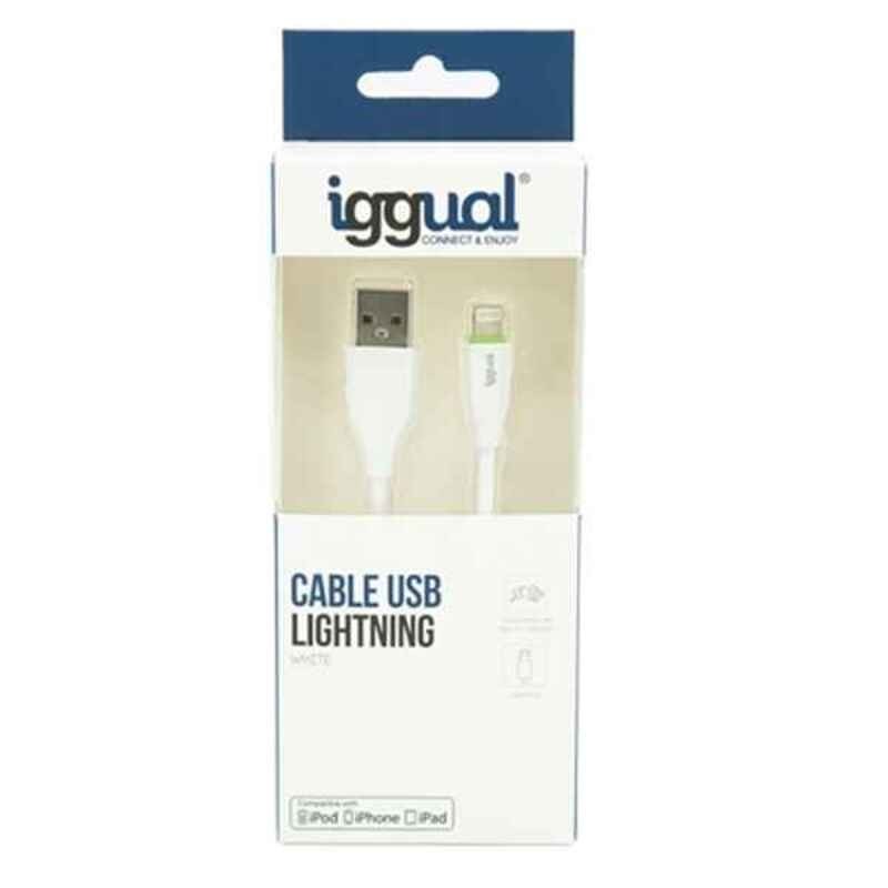 Câble Lightning iggual IGG316955 1 m Blanc - Acheter à 3,28 € seulement chez Collector's Boutique