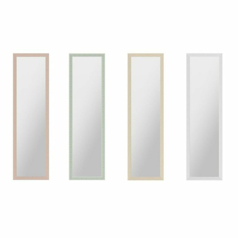 Miroir mural DKD Home Decor Verre Gris Rose Vert Jaune polystyrène (35 x 2 x 125 cm) (4 pcs) - Acheter à 105,73 € seulement chez