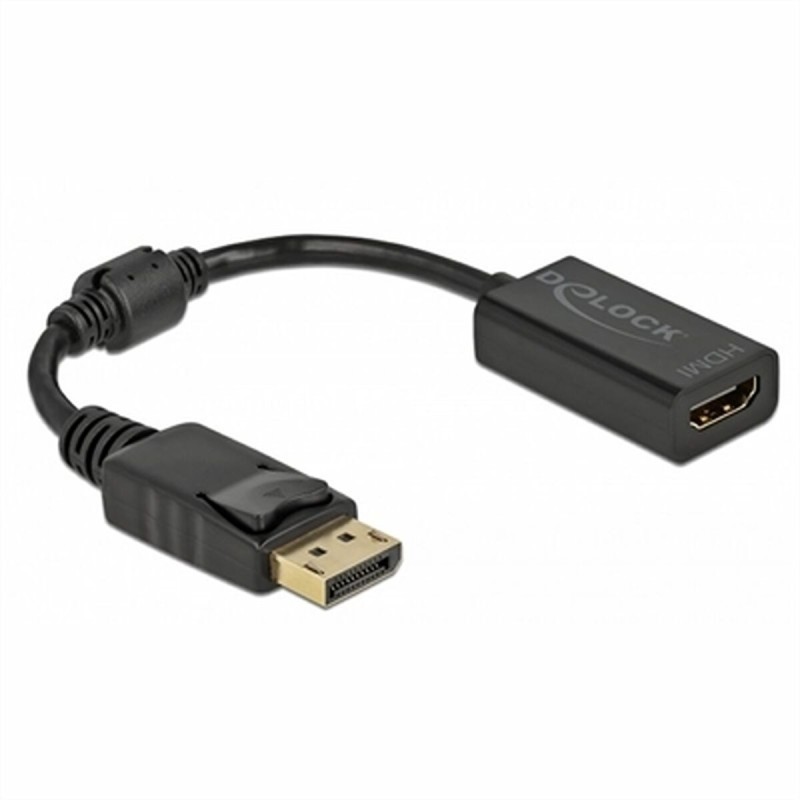 Câble DisplayPort vers HDMI DELOCK 61011 Noir - Acheter à 16,38 € seulement chez Collector's Boutique