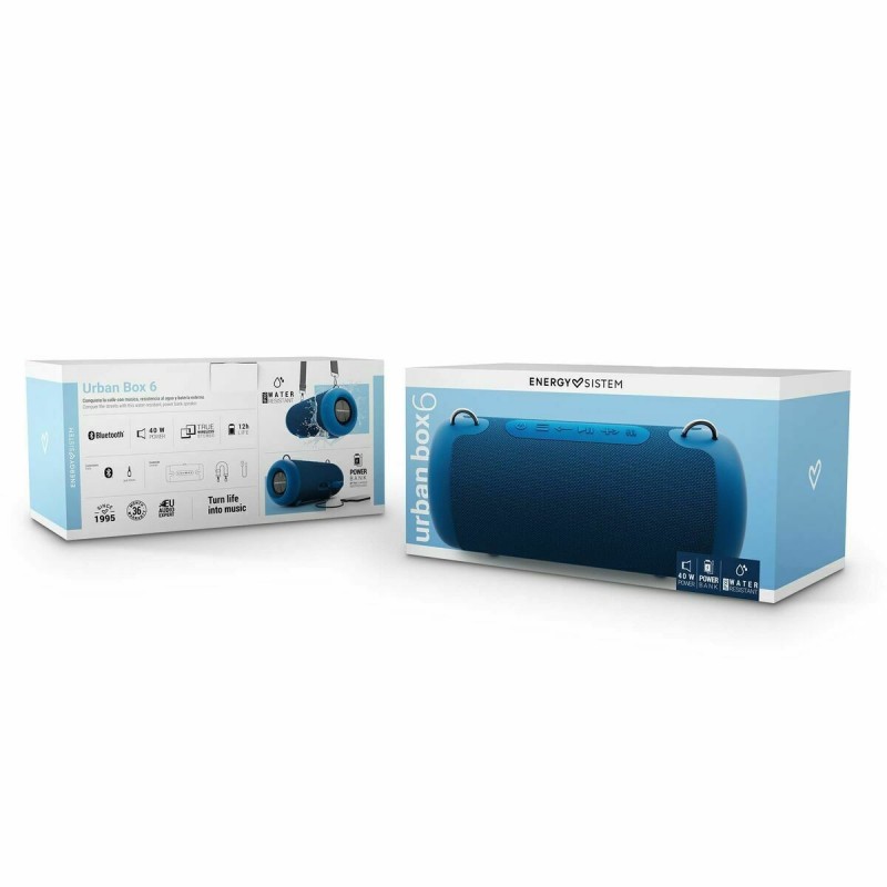 Haut-parleurs bluetooth portables Energy Sistem Urban Box 6 Bleu 40 W - Acheter à 76,27 € seulement chez Collector's Boutique