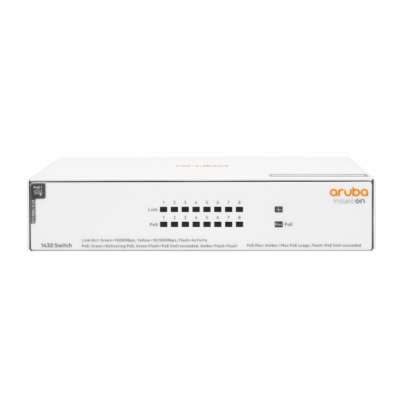 Switch HPE Aruba Instant On 1430 8G Class4 PoE 64W - Acheter à 192,91 € seulement chez Collector's Boutique