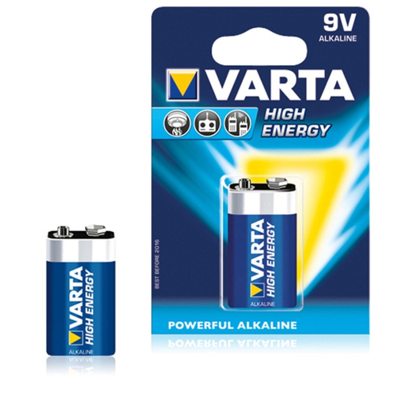 Pile Varta 6LR61 9 V 580 mAh High Energy Bleu - Acheter à 1,99 € seulement chez Collector's Boutique